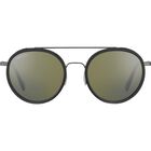GEARY , Shiny Black Acetate with Shiny Dark Gunmetal Acetate-Mineral Polarized 555nm Cat 3 to 3, hi-res image number null